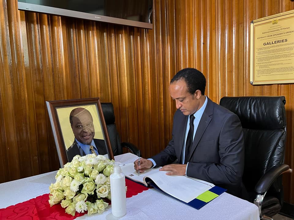 Ethiopia’s Ambassador to Kenya pays tribute to the late Mwai Kibabi